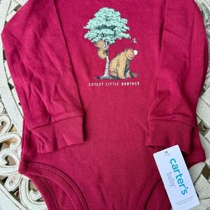 Carter's Burgundy Baby Bodysuit
